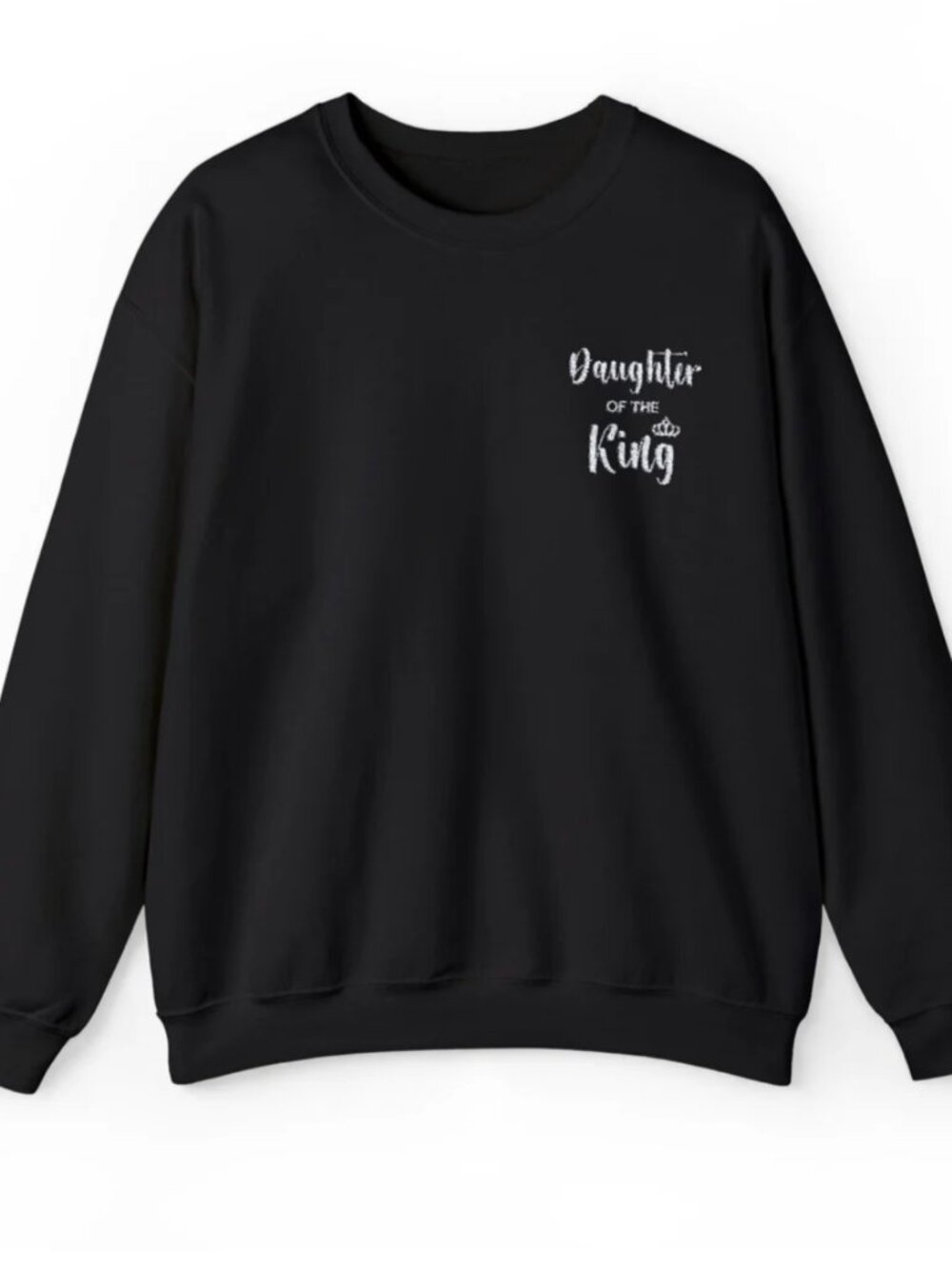 [Embroidered] Daughter of the King - Unisex Crew-Neck Sweatshirt